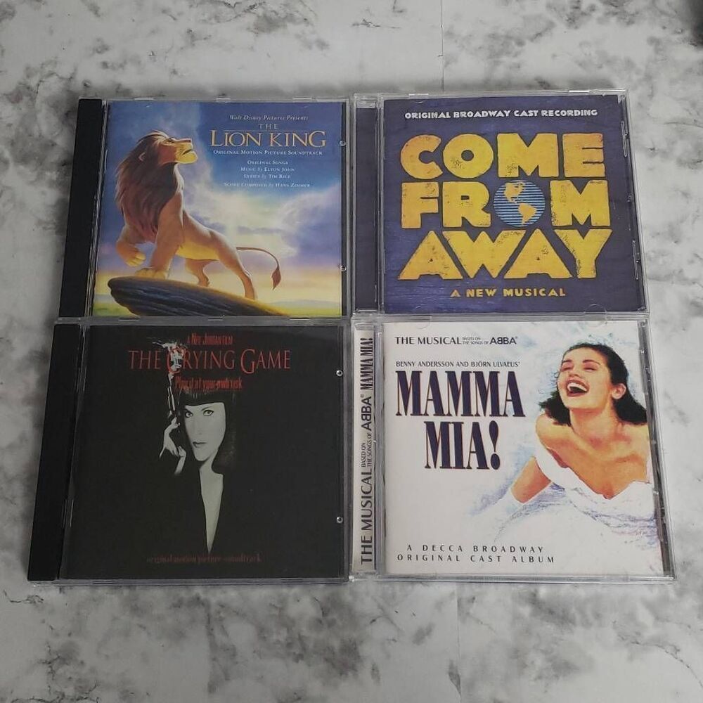 CD Musical/Movie Bundle The Lion King, Mamma Mia the Musical, The Crying Game, C